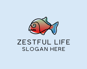 Animal Pet Fish  logo design