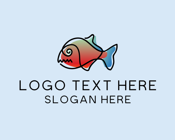 Pet Fish logo example 3