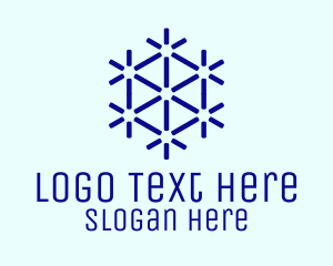 Blue Hexagon Pattern logo