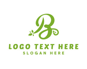 Cursive Green B Logo