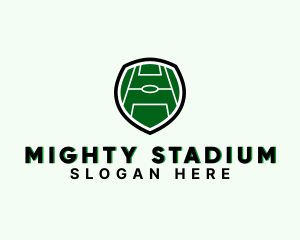 Soccer Field Shield logo design