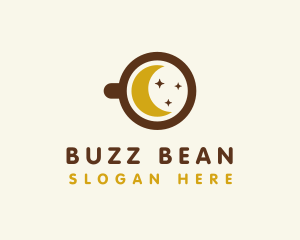 Starry Moon Cafe logo design