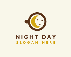 Starry Moon Cafe logo design