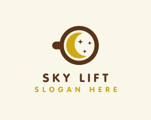 Starry Moon Cafe logo design