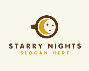 Starry Moon Cafe logo design