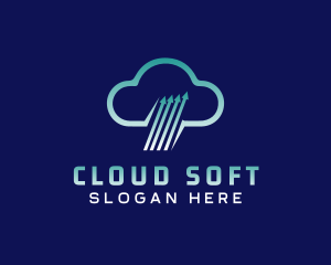 Cloud Programming Arrow  logo design