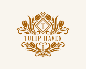 Tulip Wedding Florist logo design