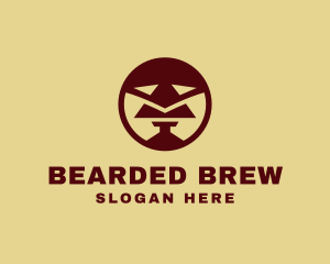 Geometrical Bearded Man logo