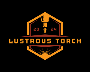 Welding Torch Metalwork logo design