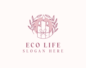 Eco Handmade Candle logo design