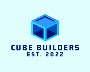 3D Box Cube logo design