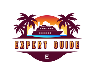 Vacation Cruise Ship logo design