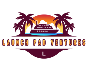 Vacation Cruise Ship logo design