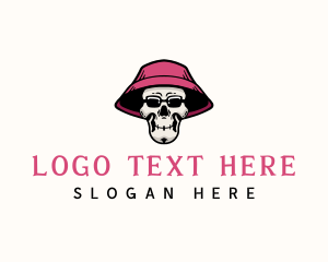 Hipster Skull Hat logo