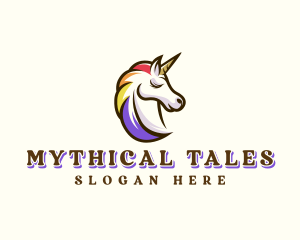 Mythical Unicorn Pride logo design