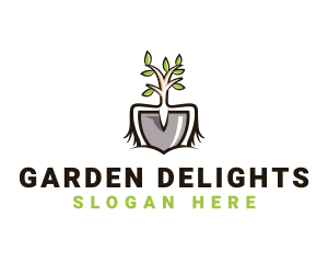 Gardening Tools Plant logo design