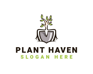 Gardening Tools Plant logo design