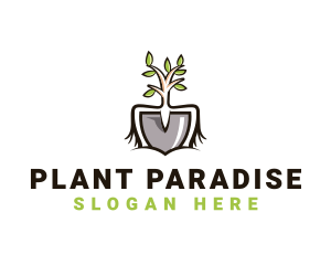 Gardening Tools Plant logo design