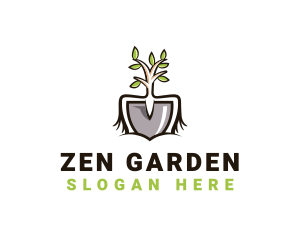 Gardening Tools Plant logo design