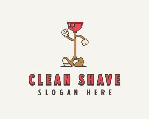 Plunger Cleaning Housekeeper logo design