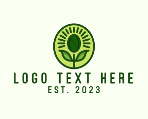 Coffee Plant Sprout logo