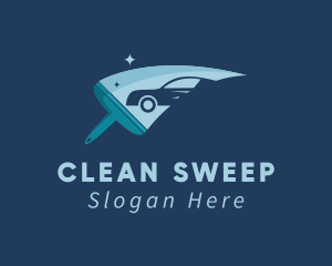 Car Cleaning Wiper logo design