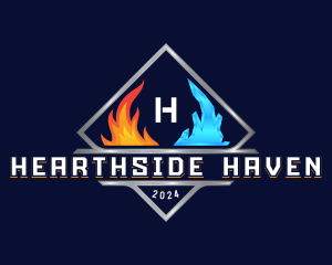 Heating Cooling HVAC Ventilation logo