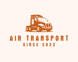 Trailer Truck Transport logo design