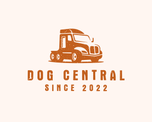 Trailer Truck Transport logo design