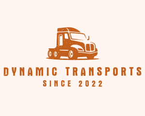 Trailer Truck Transport logo design