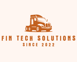 Trailer Truck Transport logo design