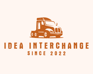 Trailer Truck Transport logo design