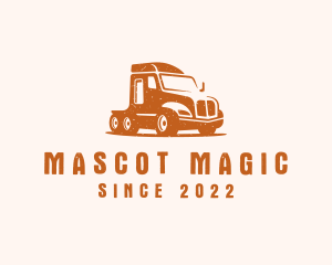 Trailer Truck Transport logo design