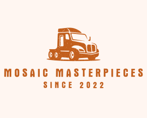 Trailer Truck Transport logo design