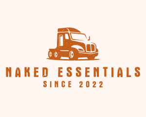 Trailer Truck Transport logo design