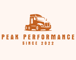 Trailer Truck Transport logo design