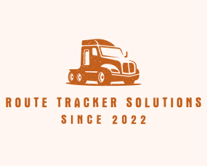 Trailer Truck Transport logo design