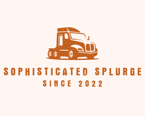 Trailer Truck Transport logo design