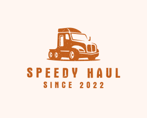 Trailer Truck Transport logo design