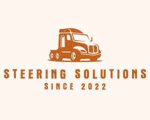 Trailer Truck Transport logo design