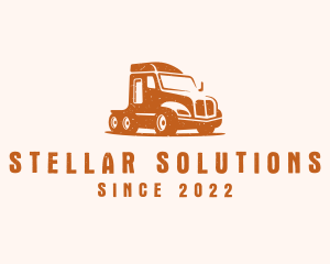 Trailer Truck Transport logo design