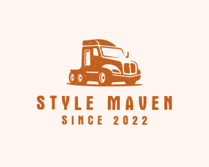 Trailer Truck Transport logo design