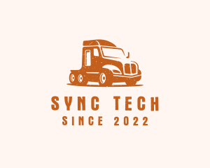 Trailer Truck Transport logo design