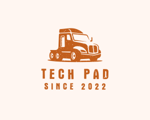 Trailer Truck Transport logo design