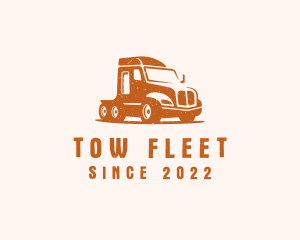 Trailer Truck Transport logo design