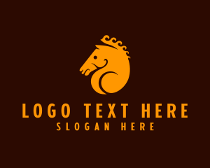 Horse Equestrian Trojan logo
