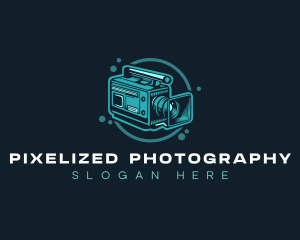 Handheld Retro Camera logo design