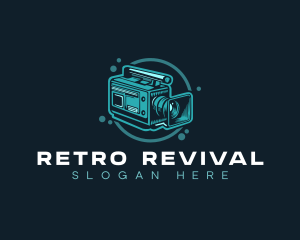 Handheld Retro Camera logo design