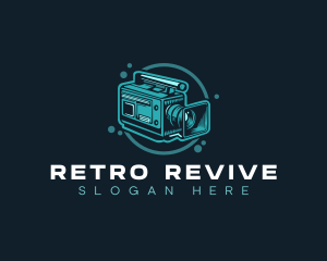 Handheld Retro Camera logo design