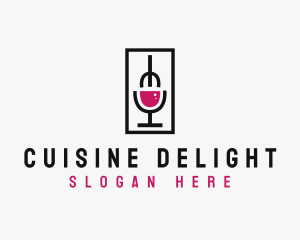 Food Cuisine Podcast logo design